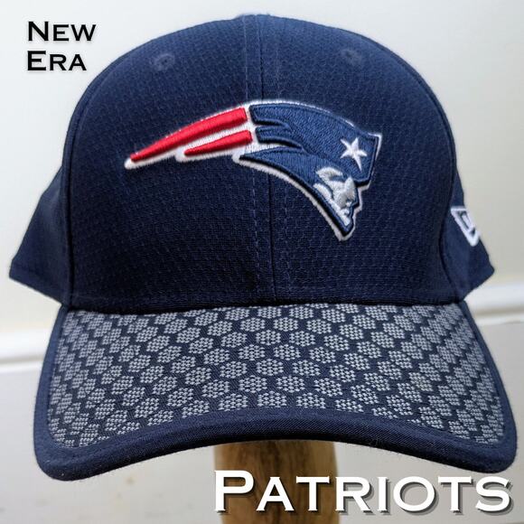 New Era 39Thirty New England Patriots Blue Fitted Embroidered Hat Small/Medium - Picture 1 of 15